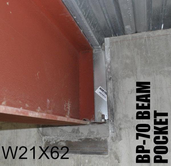bp series beam pocket installed